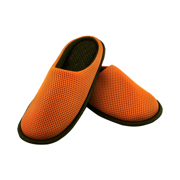 【Softwalk】全包式舒壓無聲室內拖鞋/南瓜橘/SP-1208T