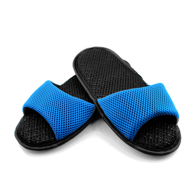 【Softwalk】特級氣墊舒壓無聲室內拖鞋/海軍藍/SP-1207T