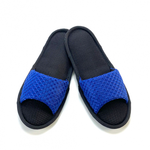 【Softwalk】特級氣墊舒壓無聲室內拖鞋/琉璃藍/SP-1601D