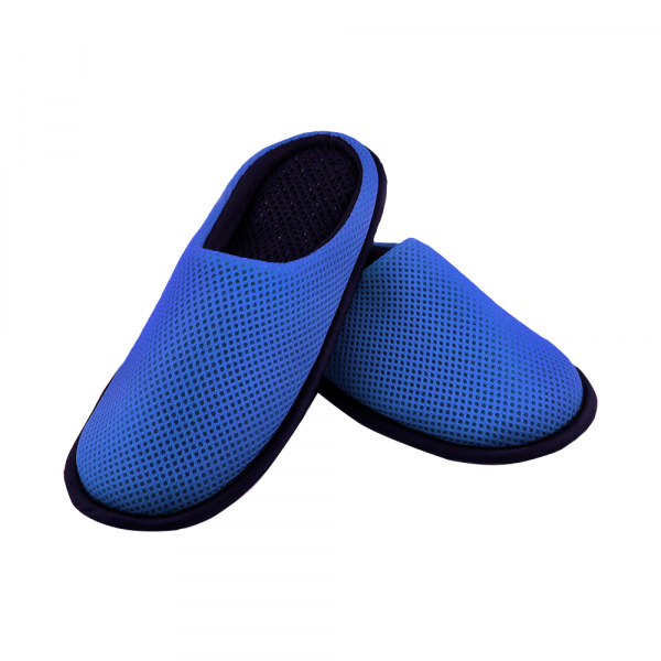 【Softwalk】全包式舒壓無聲室內拖鞋/海軍藍/SP-1208T