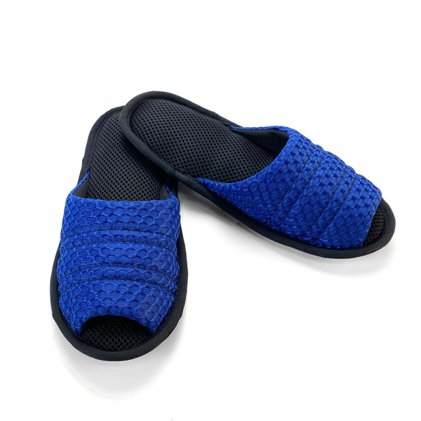 【Softwalk】頂級氣墊舒壓無聲室內拖鞋/琉璃藍/微包款/SP-1602S22D-B
