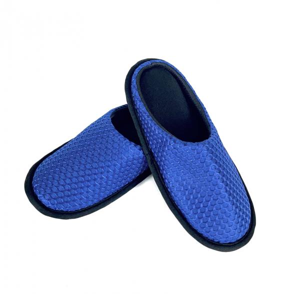 【Softwalk】全包式舒壓無聲室內拖鞋/琉璃藍/SP-2205C-B