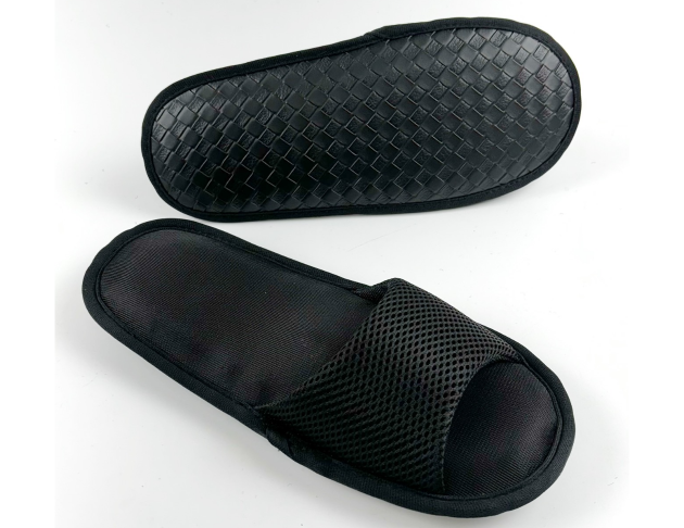 【Softwalk】室內低均壓全片式動能氣墊拖鞋/三明治網布款/灰色/ SP-2402EC-M